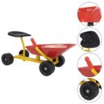 Vaikų sėdimasis ekskavatorius smėlio dėžei (Raudona)