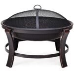 Lauko ugniakuras-grilis su kibirkščių gaudykle (Juoda)