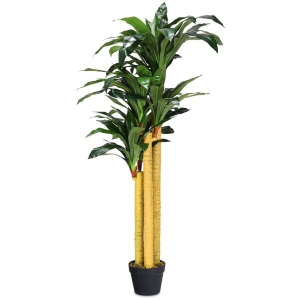 Dekoratyvinė dirbtinė palmė tvirtame vazone (Žalia)