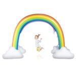 Pripučiamas vaivorykštės formos vandens purkštuvų žaislas (Įvairiaspalvė)