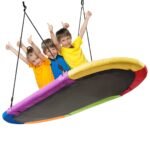 Ovalus sūpynės lizdas su reguliuojamo ilgio virve (Spalvotas)