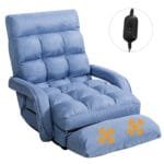 Sofa-lova su reguliuojamu atlošu ir porankiais (Mėlyna)