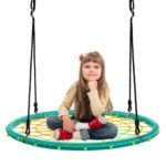 Vaikų tinklinė sūpynė (Ø 100 cm) (Žalia)