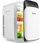 Nešiojamas 15L mini šaldytuvas su šildymo funkcija (Balta)