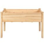 Aukštas medinis daržo lysvės vazonas (Natūrali)