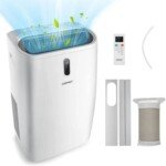 Nešiojama oro kondicionieriaus ir šildytuvo sistema 12000 BTU (Balta)