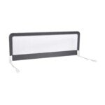 Reguliuojamo aukščio apsauginė lovos tvorelė 120 cm (Pilka)