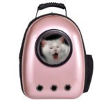 Erdvi gyvūnų transportavimo kuprinė-kapsulė (Rožinė)