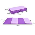 Sulankstomas minkštas gimnastikos kilimėlis (Violetinė)