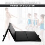 Sulankstomas nešiojamas sporto kilimėlis (Juoda)