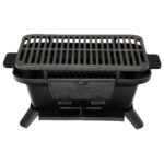 Nešiojama ketaus anglinė kepsninė (Juoda)