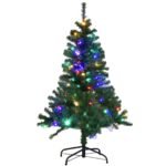 Dirbtinė Kalėdų eglutė su integruotomis LED lemputėmis 150 cm (Žalia)