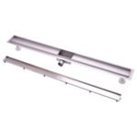 Nerūdijančio plieno dušo latakas su sifonu 1000 mm (Sidabrinė)