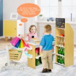 Vaikų žaidimų rinkinys su prekybos vežimėliu (Spalvotas)