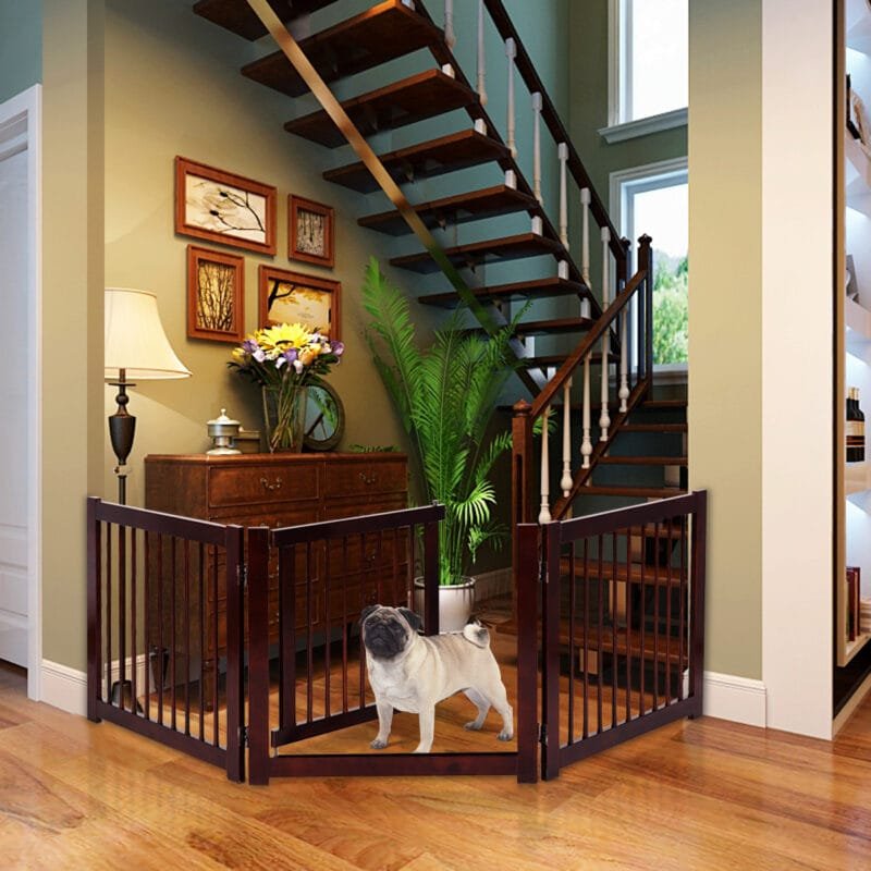 Mediniai sulankstomi apsauginiai varteliai naminiams gyvūnams (Ruda)