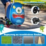 Vaikiškas riedlentės tipo riedmuo su LED ratukais (Mėlyna)