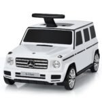 Vaikiškas kelioninis lagaminas automobilis (Balta)