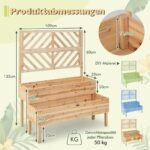 Paaukštintas gėlynas su atramine sienute (Natūrali)