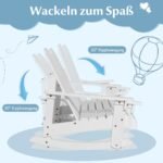 Vaikiška dvivietė sodo supynė (Balta)