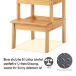 Mokomasis pušies medienos staliukas vaikams (Natūrali)