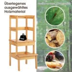 Mokomasis pušies medienos staliukas vaikams (Natūrali)