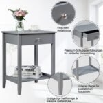 Stalelis su stalčiumi ir lentynėle (Pilka)