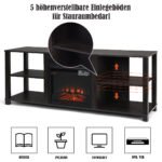 TV stovas su židiniu (Juoda)