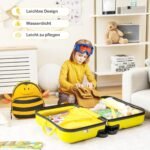 Dalių kelioninis lagaminas su kuprine vaikams (Geltona)