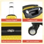 Vaikiškas kelioninis lagaminas ir kuprinėlė (Spalvotas)