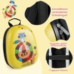 Vaikiškas kelioninis lagaminas ir kuprinėlė (Spalvotas)