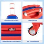 Vaikų kelioninis lagaminas ir kuprinė (Mėlyna)