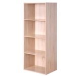 4 skyrių lentyna su ąžuolo imitacija (Ruda)