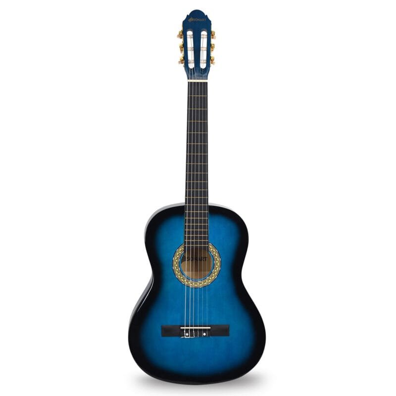 Klasikinė akustinė gitara su priedais (Mėlyna)