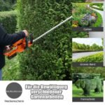 Belaidės gyvatvorių žirklės su 60 cm ašmenimis ir 20V akumuliatoriumi (Įvairiaspalvė)