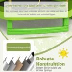 Apvalus vaikiškas batutas su saugos tinklu ir spyruoklių apsaugomis 223x223x186 cm (Geltona)