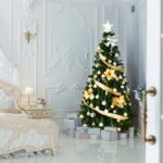 Dirbtinė eglė su metaliniu stoveliu 180 cm aukščio (Žalia)