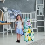 Vaikiškas kelioninis lagaminas ir kuprinė (Mėlyna)