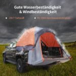 Didelė automobilio palapinė 2-3 asmenims 265 x 178 x 100 cm (Oranžinė)