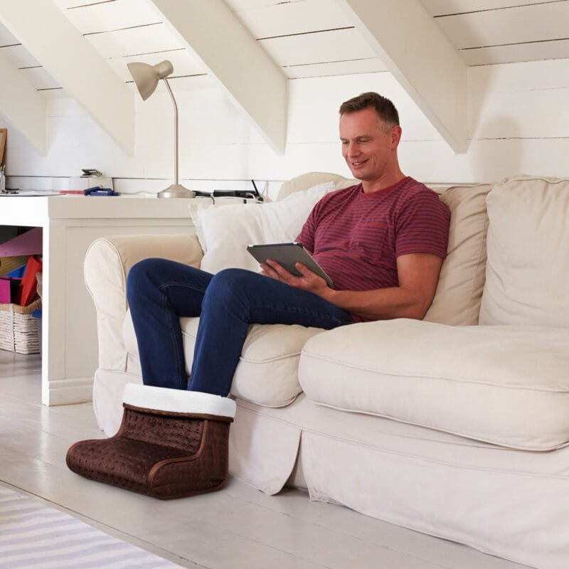 Elektrinis pėdų šildytuvas su šešiais temperatūros lygiais (Ruda)