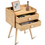 Universalus Dviaukštis Šoninis Staliukas (Natūrali)