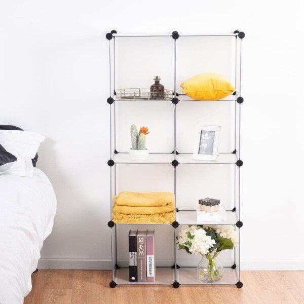 Daugiafunkcinė modulinė lentyna-spinta (Skaidri)