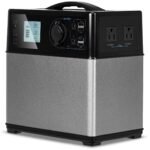 Nešiojama elektros stotis su 400 Wh ir 4 USB jungtimis (Juoda)