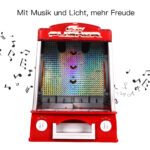 Klasikinis arkadinis monetų stumdomasis žaidimas su garso ir šviesos efektais (Raudona)