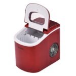 Nešiojamas ledo generatorius su 2 ledo dydžių pasirinkimu (Raudona)