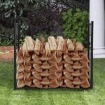 Metalinis malkų laikiklis (Juoda)