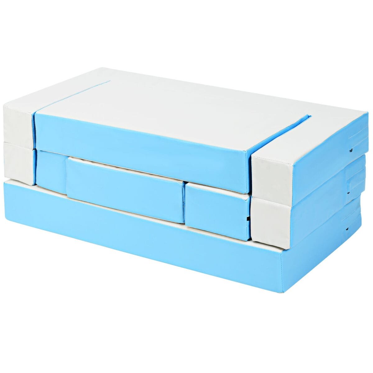 Daugiafunkcinė vaikiška sėdimoji grupė sofa lova stalas dėlionė (Mėlyna)