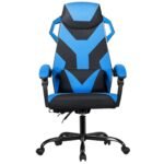 Ergonomiška biuro kėdė su reguliuojama atlošo padėtimi (Mėlyna)