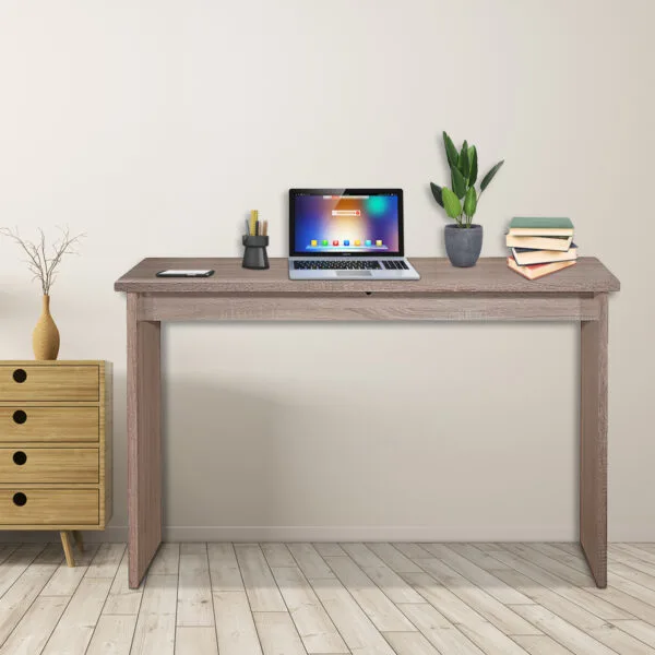 Biuro stalas su didele stalviršiu ir tvirta konstrukcija 120x49x77 cm (Ruda)