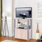 TV staliukas su keturiomis kojelėmis (Natūrali)