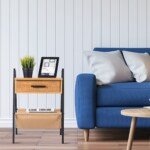 Spintelė prie lovos su stalčiumi 44 x 40 x 62 cm (Natūrali)